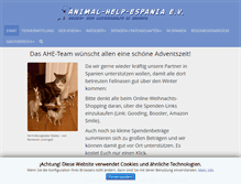 Tablet Screenshot of animal-help-espania.de